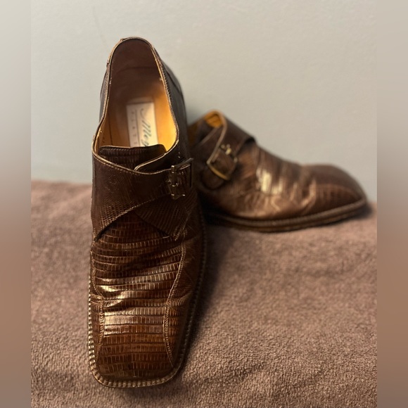 Mezlan Platinum Mens Lizard Shoes! - Picture 1 of 9